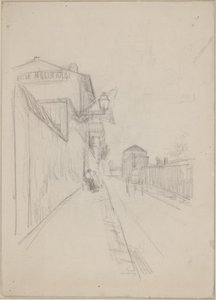 Een Franse straat door Albert Gottschalk