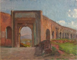 Porta Furba. Rome door Albert Gottschalk