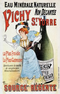 Reclame voor het mineraalwater Vichy St Yorre - door Albert Guillaume (1873-1942), ca. 1895