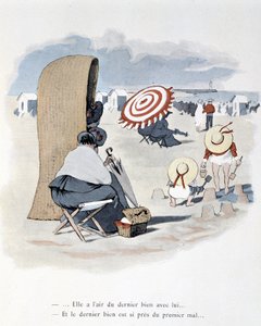 Strandscène in "Etoile de mer". A. Guillaume. Editions Simonis Empis, Parijs