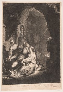 Lot en zijn dochters door Albert Haelwegh
