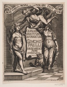 Titelblad voor Simon Paulli, "Quadripartitum Botanicum", 1667