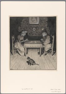 Ontwerp voor een politieke spotprent: De Voorspelling voor 1917 door Albert Hahn (I)