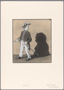 Ontwerp voor een politieke spotprent: de Schaduw door Albert Hahn (I)