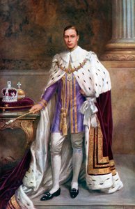 Koning George VI in kroningsgewaden, 1937