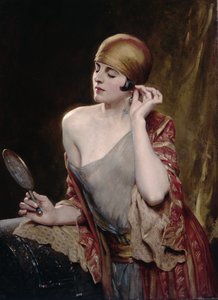 Kijkend in de spiegel door Albert Henry Collings