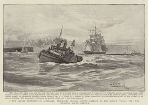Een Nieuwe Sociale Beweging in Australië, Emigranten verlaten Sydney Harbour in de Bark Royal Tar naar Paraguay, Zuid-Amerika
