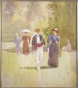 Een Wandeling in het Park door Albert Henry Fullwood