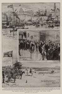 De Verjaardagsvieringen van de Koningin in Sydney, New South Wales door Albert Henry Fullwood