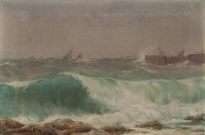 Zeegezicht door Albert Henry Munsell