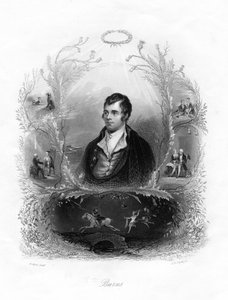 Robert Burns, Schotse dichter, 19e eeuw door Albert Henry Payne