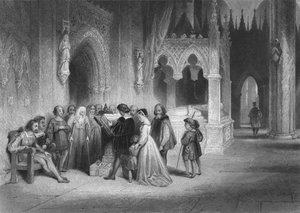 De eerste lezing van de Engelse Bijbel, 1845