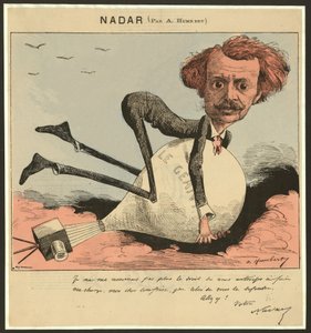 Nadar, uitgegeven 1863 (gekleurde litho)