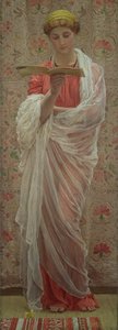 Een Lezer, c.1877 door Albert Joseph Moore