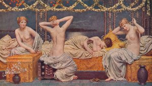 Een zomernacht, 1890, 1938 door Albert Joseph Moore