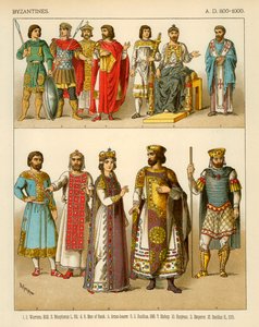 Byzantijnse kostuums 800-1000 AD