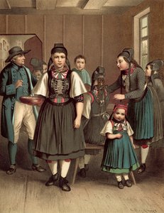 Duitse kostuum, Groothertogdom Hessen Amt Biedenkopf door Albert Kretschmer