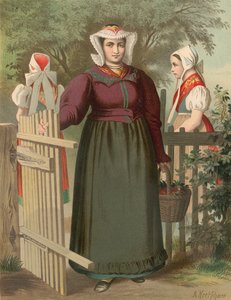 Duitse klederdracht, Preussen (Provincie Silezië), Tannhausen door Albert Kretschmer