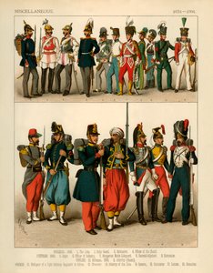 Diverse kostuums 1834-1864 door Albert Kretschmer