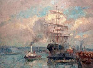 In de haven van Rouen