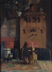 Sir Richard Burtons rookkamer, 1889