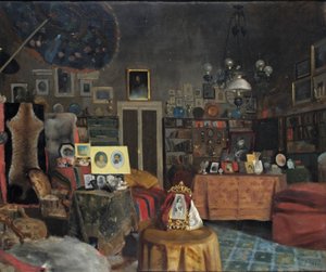 Sir Richard Burtons studeerkamer, 1889