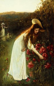 Bloemen plukken door Albert Lynch