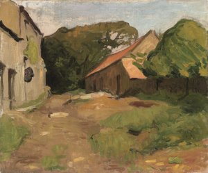 Boerderij binnenplaats in La Percaillerie (Normandië)