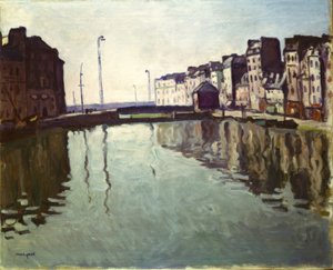 Het havenbekken van Le Havre door Albert Marquet