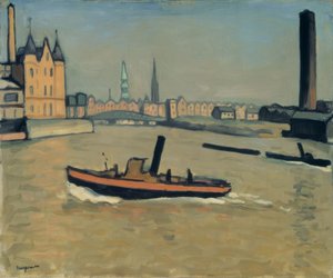De haven van Hamburg door Albert Marquet