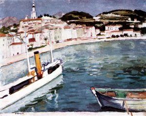Haven van Menton, 1905 door Albert Marquet