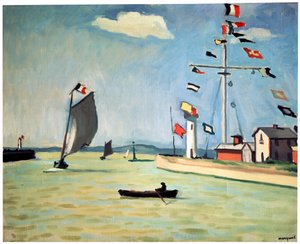 Haven van Honfleur, ca. 1911 door Albert Marquet