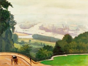 De haven van Rouen door Albert Marquet