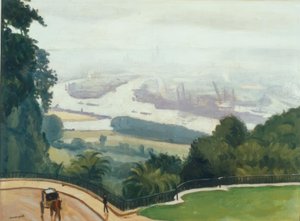De haven van Rouen door Albert Marquet