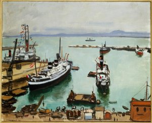 De haven van Algiers door Albert Marquet