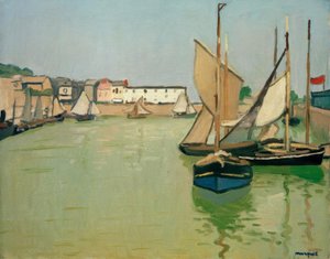 De haven van Honfleur door Albert Marquet
