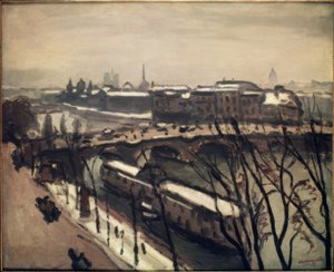De kades van de Seine door Albert Marquet