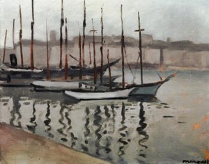 Marseille in de winter door Albert Marquet