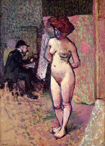 Matisse Schildert in het Atelier van Manguin door Albert Marquet