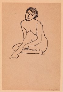 Naakte Vrouw Zittend door Albert Marquet