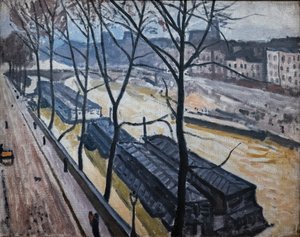 Parijs in de winter. Quai Bourbon door Albert Marquet