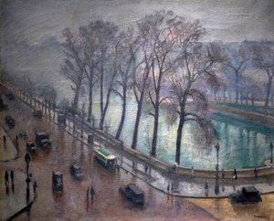 Parijs, de Quai Conti in de herfst, 20e eeuw door Albert Marquet