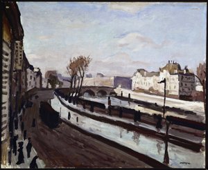 Parijs, de Quai des Grands-Augustins door Albert Marquet
