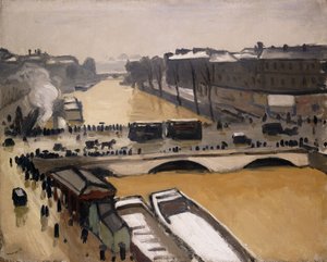 Parijs, de St. Michelbrug door Albert Marquet