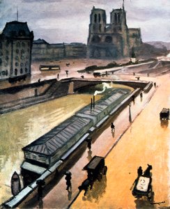 Regenachtige dag. Notre Dame de Paris, 1910