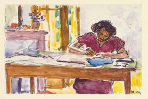 Kamer in Vernet-les-Bains door Albert Marquet