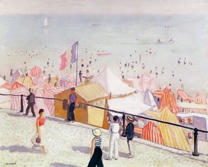Zomer, het Strand bij Sables d