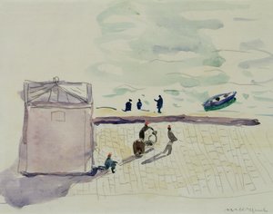 Aan de kade van Alger door Albert Marquet