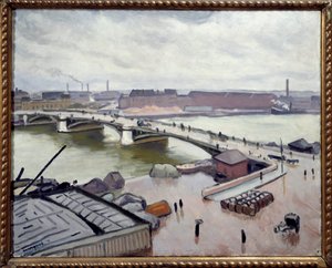 De haven van Rouen door Albert Marquet