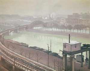De Rivier de Seine bij Grenelle door Albert Marquet